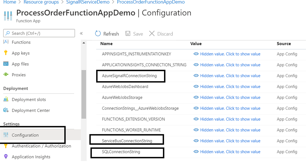 Azure SignalR Service With Azure Functions And Service Bus