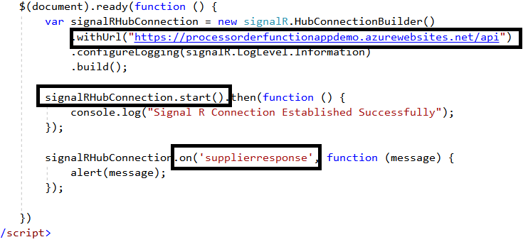 Azure SignalR Service With Azure Functions And Service Bus