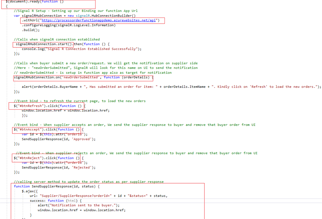 Azure SignalR Service With Azure Functions And Service Bus