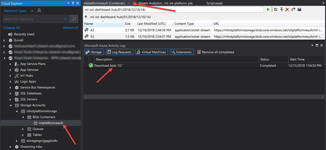 Azure Stream Analytics Job and Tools for Visual Studio