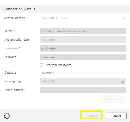 Creating Loading User