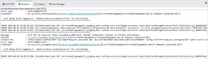 internal error handlers in Mule application