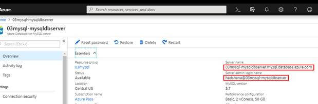 Basic Introduction About Creating Web App Service To Azure Database For MySQL