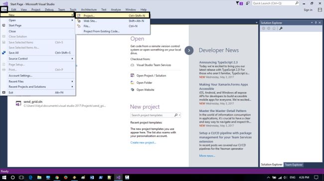 Creating a Windows Console Application