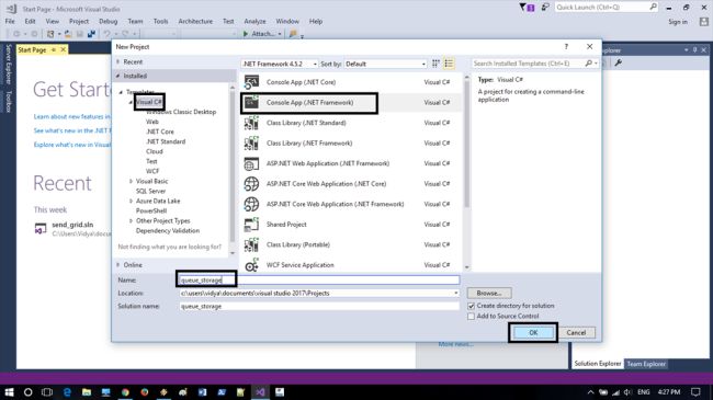 Visual Studio Console Application