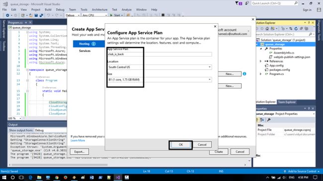 Configure App Service Plan