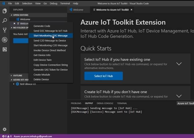 Bidirectional Communication With Azure IoT Hub