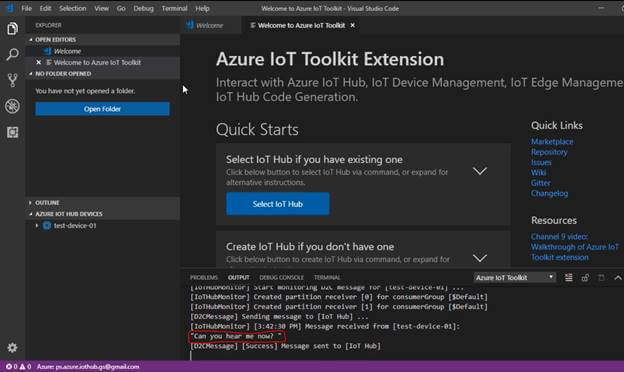 Bidirectional Communication With Azure IoT Hub