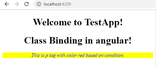 Binding Property, Styles And Class In Angular