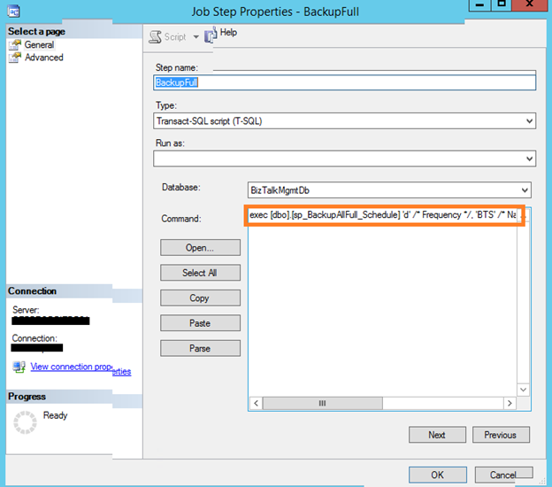 BizTalk SQL Database - Configuration Errors And Resolution