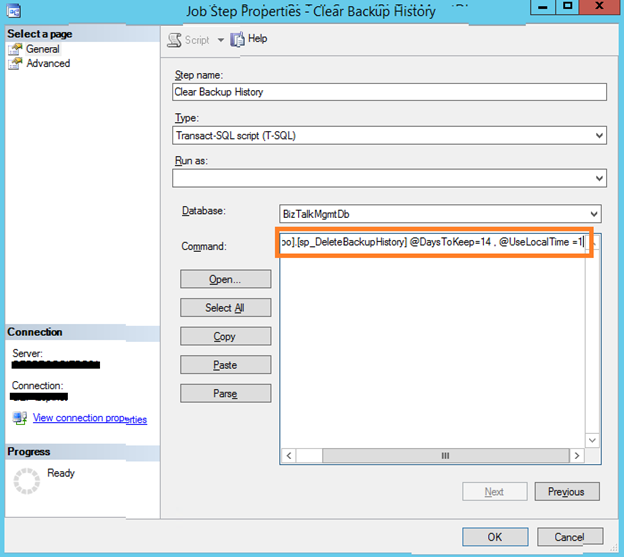 BizTalk SQL Database - Configuration Errors And Resolution