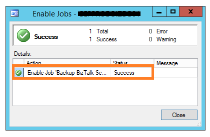 BizTalk SQL Database - Configuration Errors And Resolution