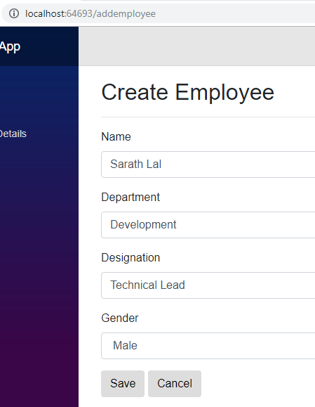 Create employee