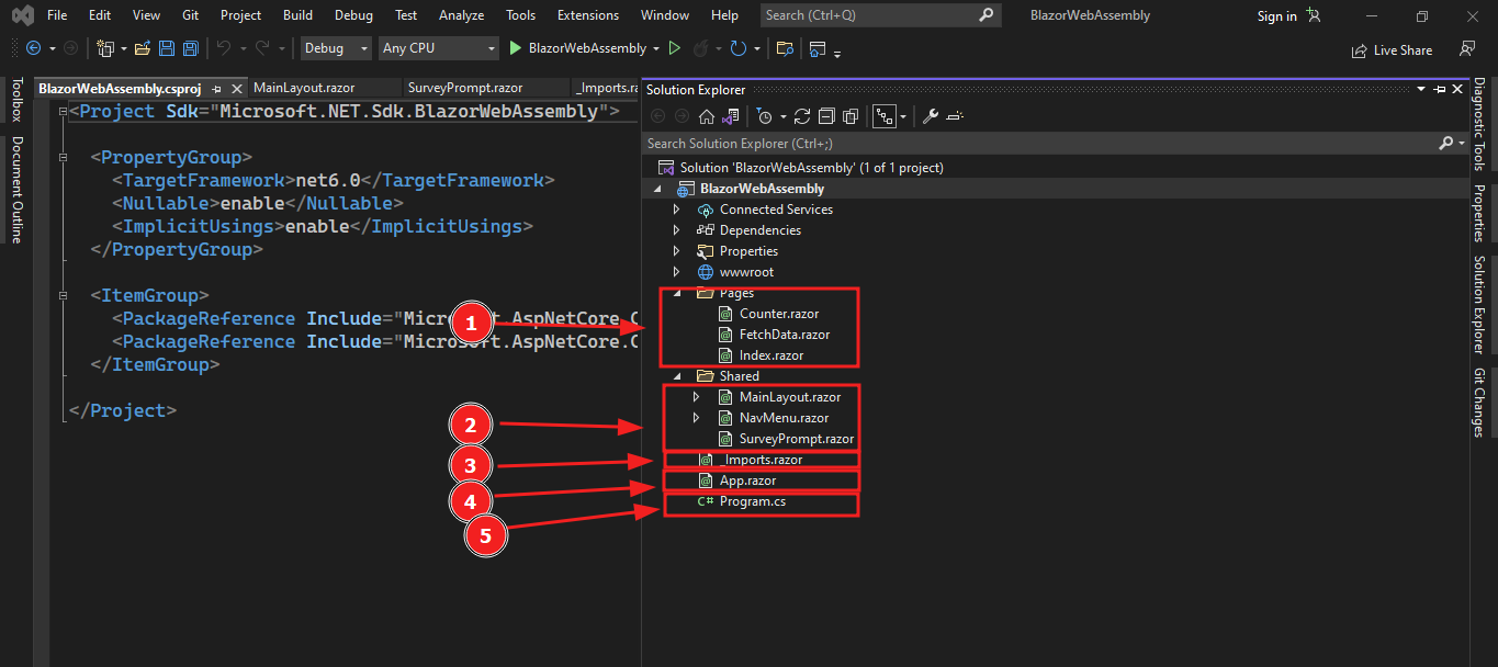 WebAssembly Folder Count