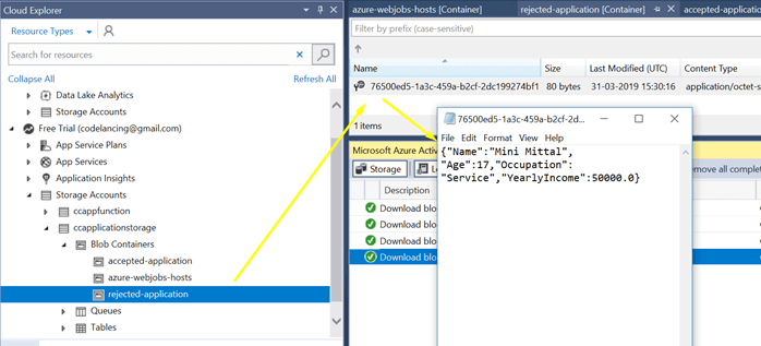 Blob Triggers And Queue Storage Trigger Azure Functions