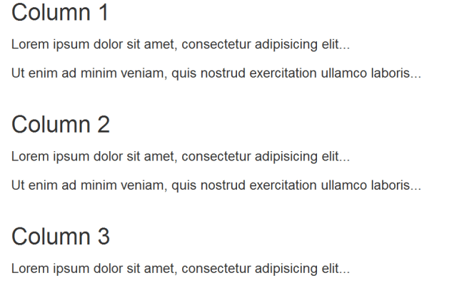 Bootstrap CSS - Layout A Page