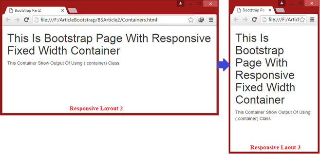 responsive fixed width container