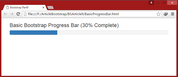 Creating Default Progress Bar