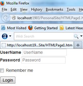 Using default form layout 