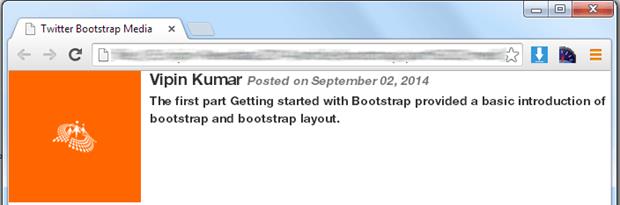 media objects in Bootstrap