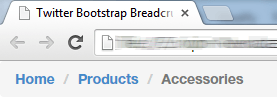bootstrap breadcrumb