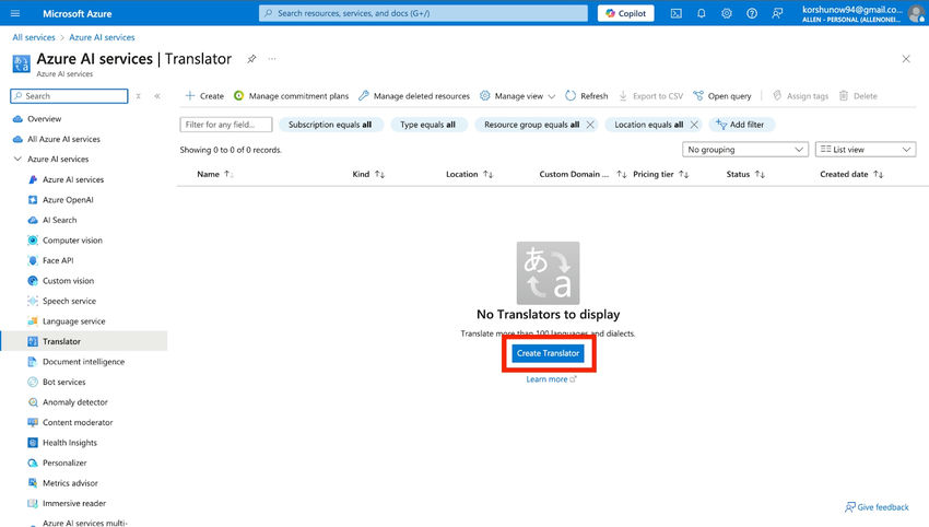 Breaking Language Barriers with Azure AI Translator