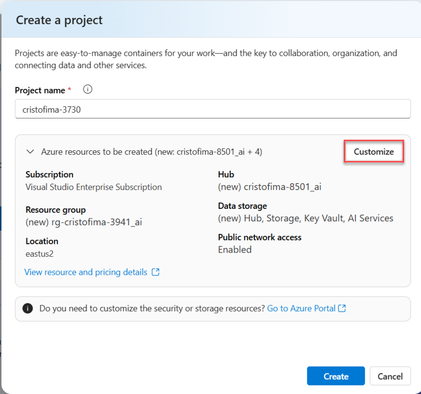 Customize the project