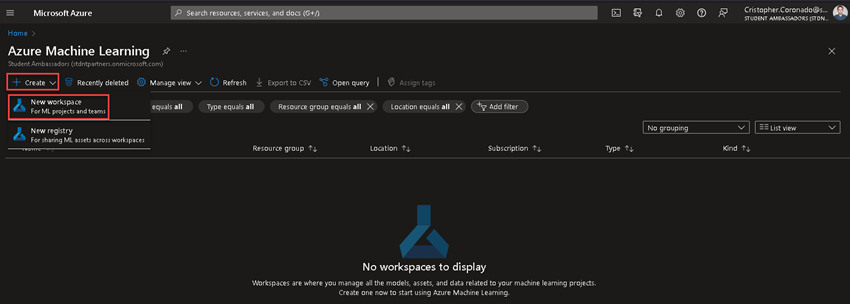 regression model of house renting Azure AutoML