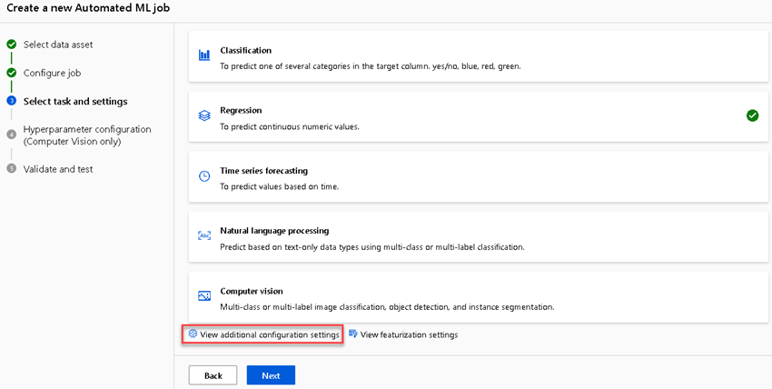 regression model of house renting Azure AutoML