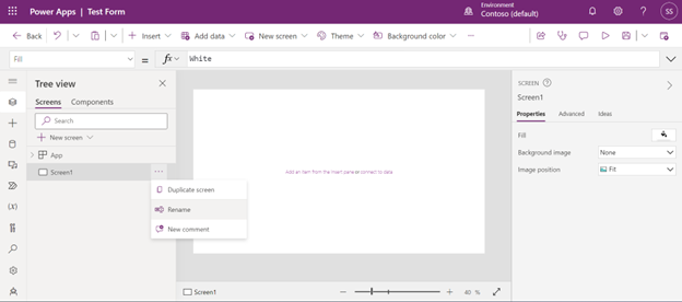 Build Form and Connect to Table Data in Power Apps