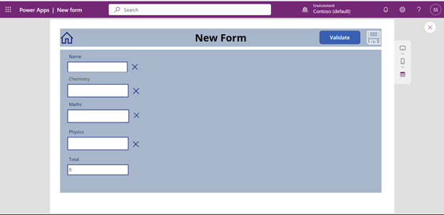 Forms Validation in Power apps