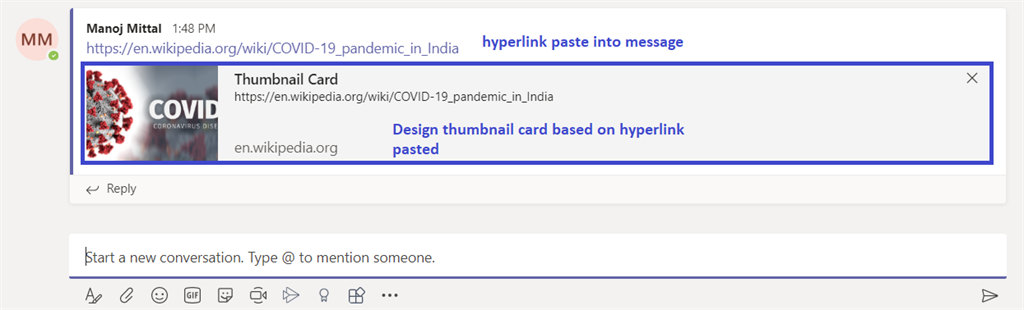Build Link Unfurling Messaging Extension Using Microsoft Teams App