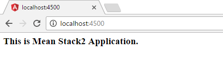 Mean Stack 2 Application