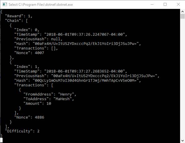 Building A Blockchain In .NET Core - Transaction And Reward