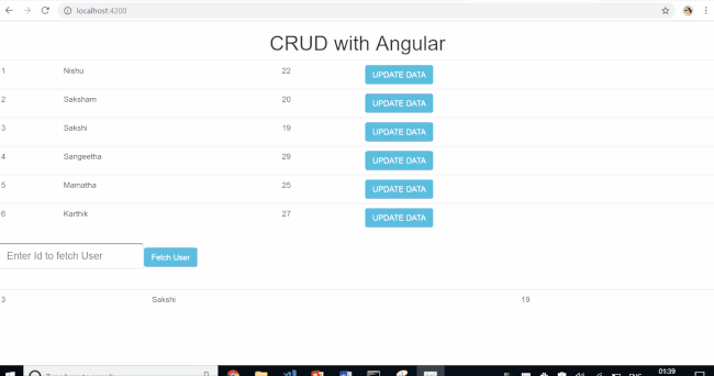 Building a CRUD application with Angular