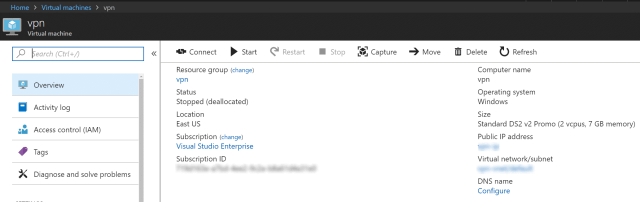 Building A Personal VPN Azure Solution