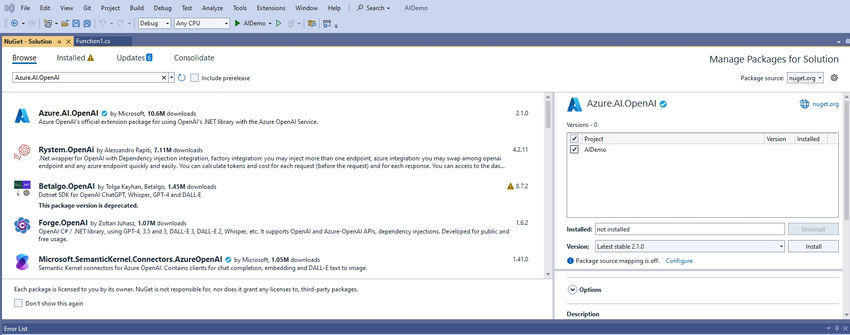 Install required dependencies