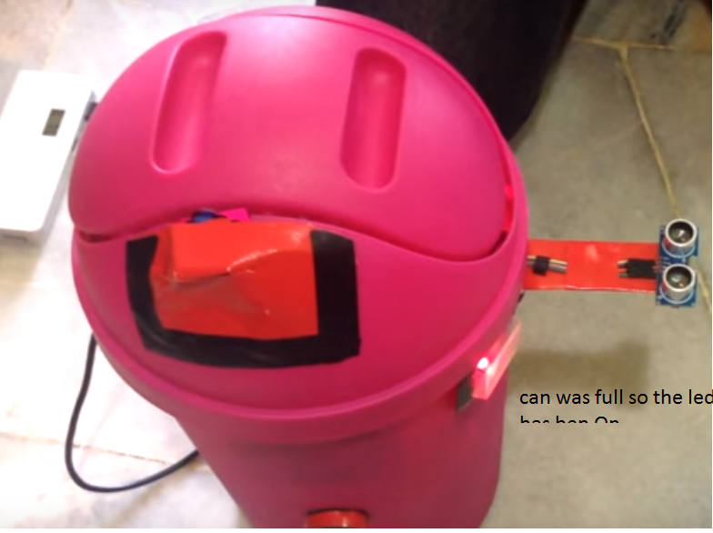 Building An IoT Based Smart Trash Can Circuit Diagram
