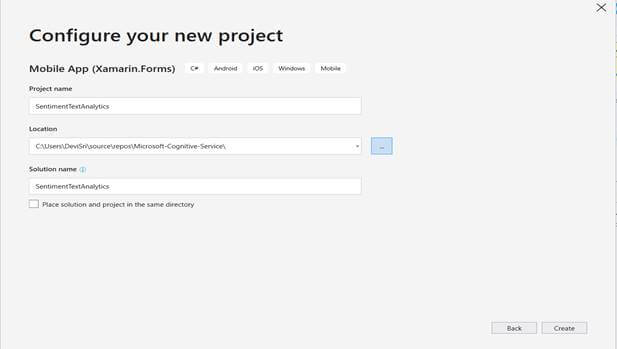Building Xamarin Mobile Application With Analyzing Customer Feedback Using Sentiment Analysis API