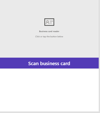 Business Card Reader Using AI Builder In PowerApps