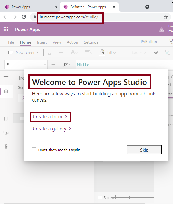 Button Control In Power Apps