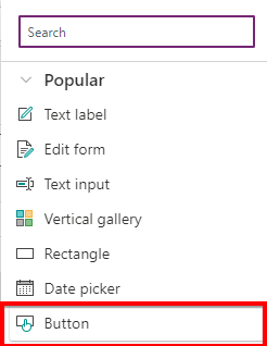 Buttons in PowerApps