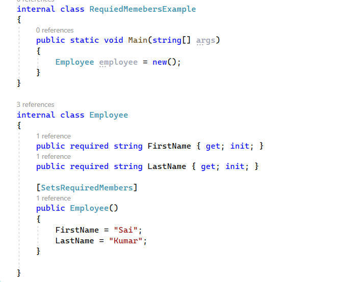 C# 11 Features - Required Members