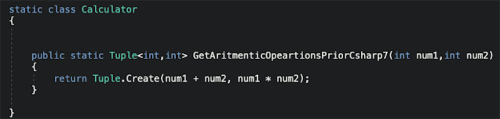 C# 7 Tuple Improvement