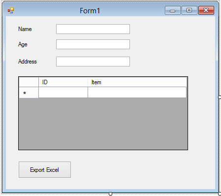C# Export To Excel From Datagridview