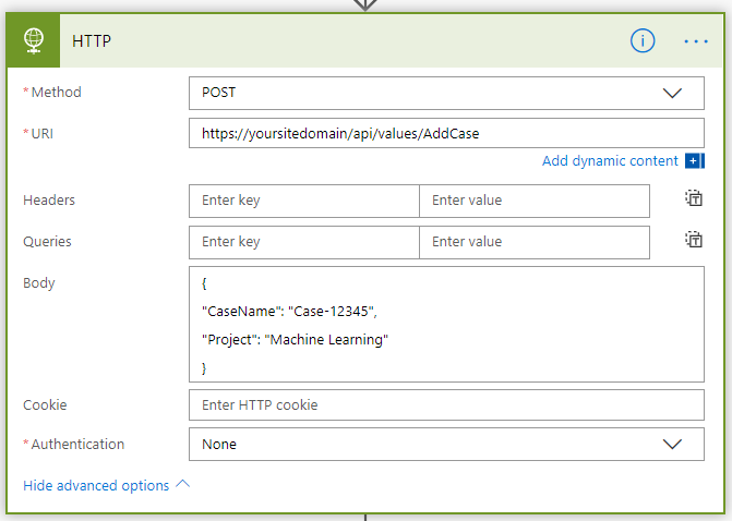 Call REST API From Microsoft FLOW