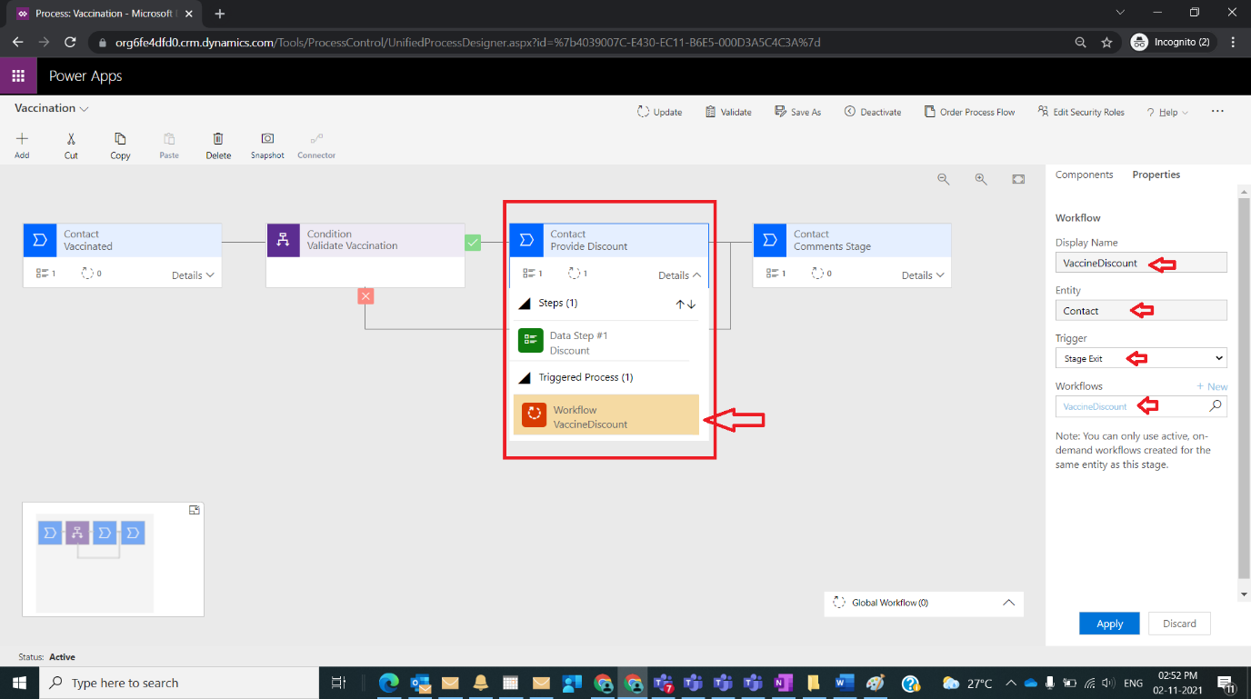 Call Workflow From BPF in Dynamics CRM Figure 5