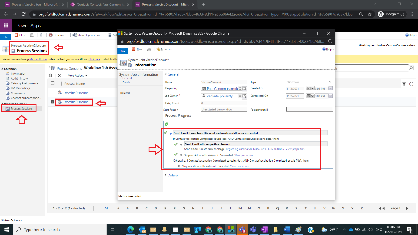 Call Workflow From BPF in Dynamics CRM Figure 7