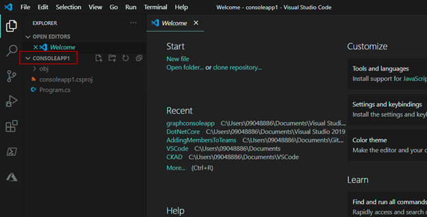 Calling Graph API Via Console Application Using .NET 5