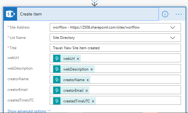 Calling Microsoft Flow From A Site Script
